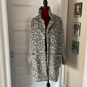 Black & White Leopard print coat